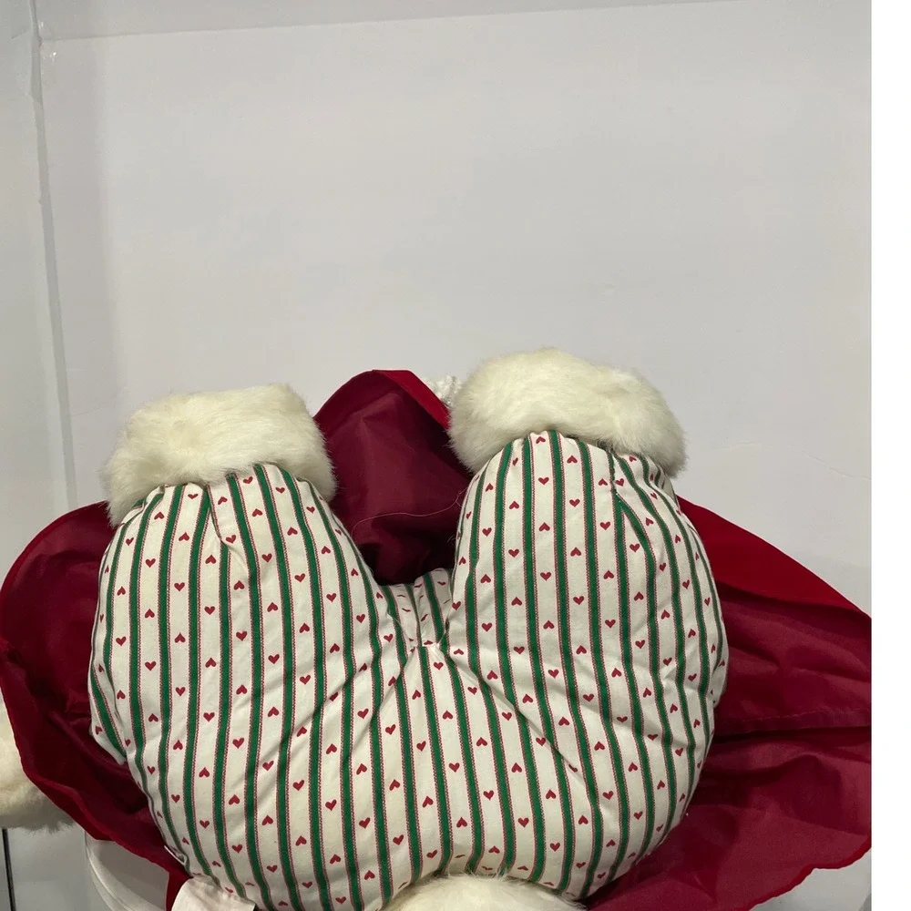 NWT Vintage 1992 Kmart Fairview Christmas Mother Teddy Bear‎ Plush Red Green